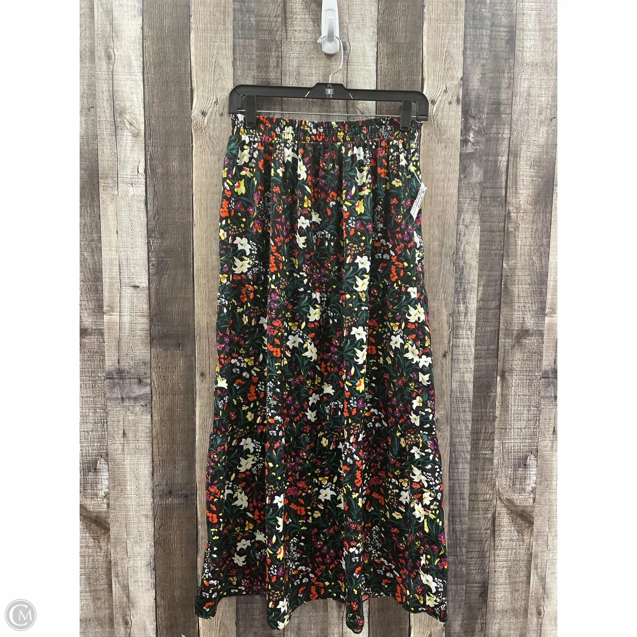 Skirt Designer By Halston In Multi-colored, Size: M Elastic hem