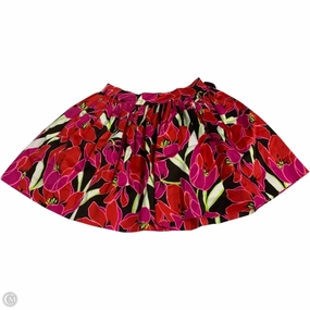 Fade Resistant Cloth Skirt Designer By Kate Spade In Pink & Red, Size: M
