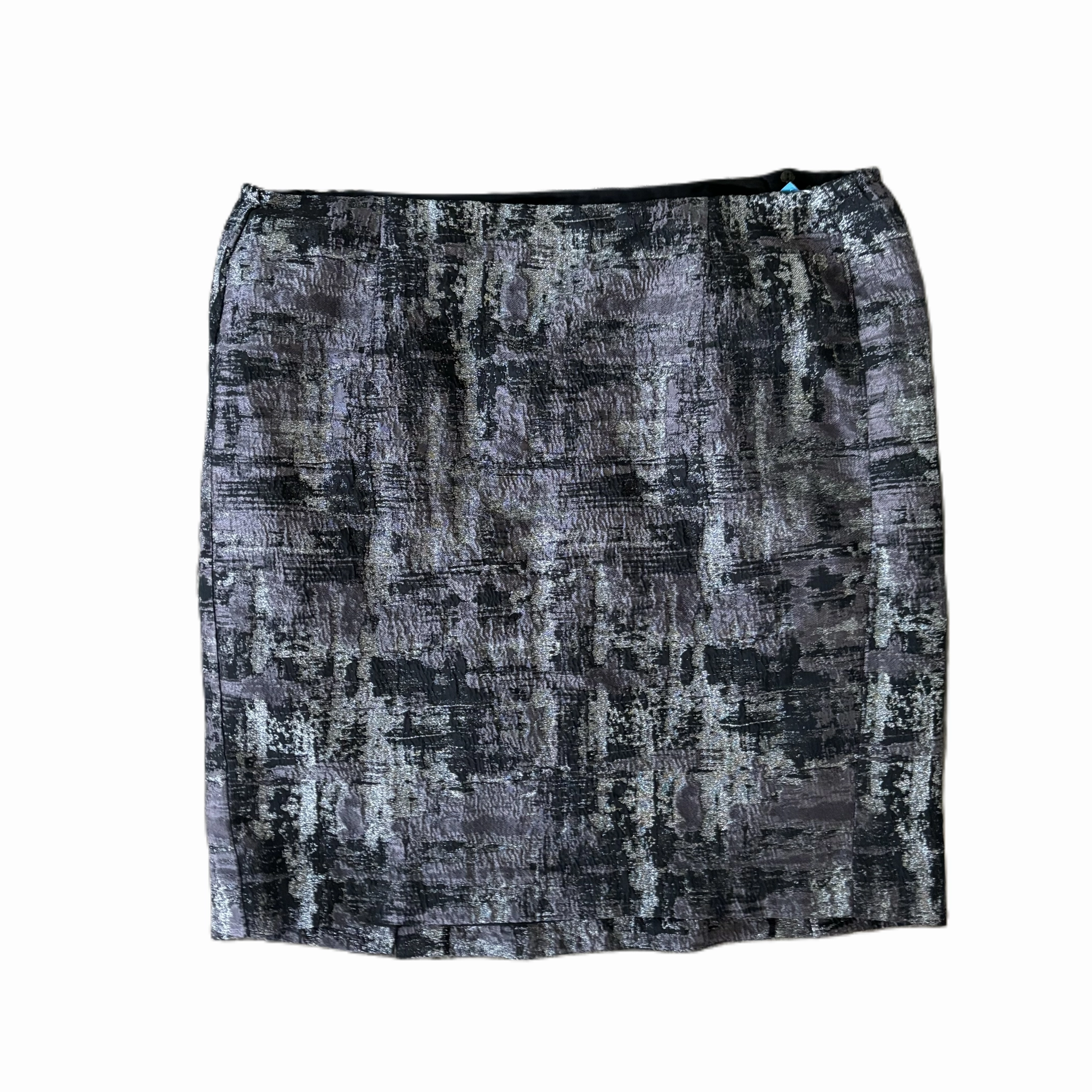 Skirt Designer By Lafayette 148 In Black & Purple, Size: 18 Seasonal Drop Semi Sheer