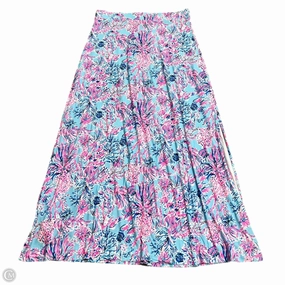 Skirt Designer By Lilly Pulitzer In Blue & Pink, Size: L Smart Texture All Season