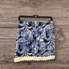 light colors Urban Fit Skirt Designer By Lilly Pulitzer In Blue & White, Size: 2