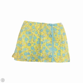 Skirt Designer By Lilly Pulitzer In Blue & Yellow, Size: 10 Breezy Mood