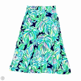 Fashion Combo Skirt Designer By Lilly Pulitzer In Brown & Green, Size: S