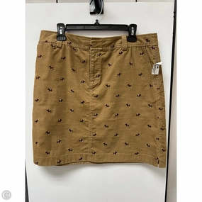 Skirt Designer By Lilly Pulitzer In Brown & Pink, Size: 12 Key Feature