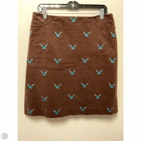 A line Modest Wear Skirt Designer By Lilly Pulitzer In Brown, Size: 10