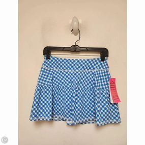 Cuffed hem Skirt Designer By Lilly Pulitzer In Checkered Pattern, Size: Xs