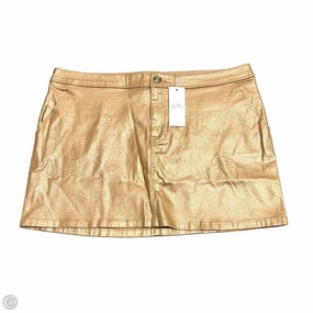 Hypoallergenic fabric Boutique Exclusive Skirt Designer By Lilly Pulitzer In Gold, Size: 2