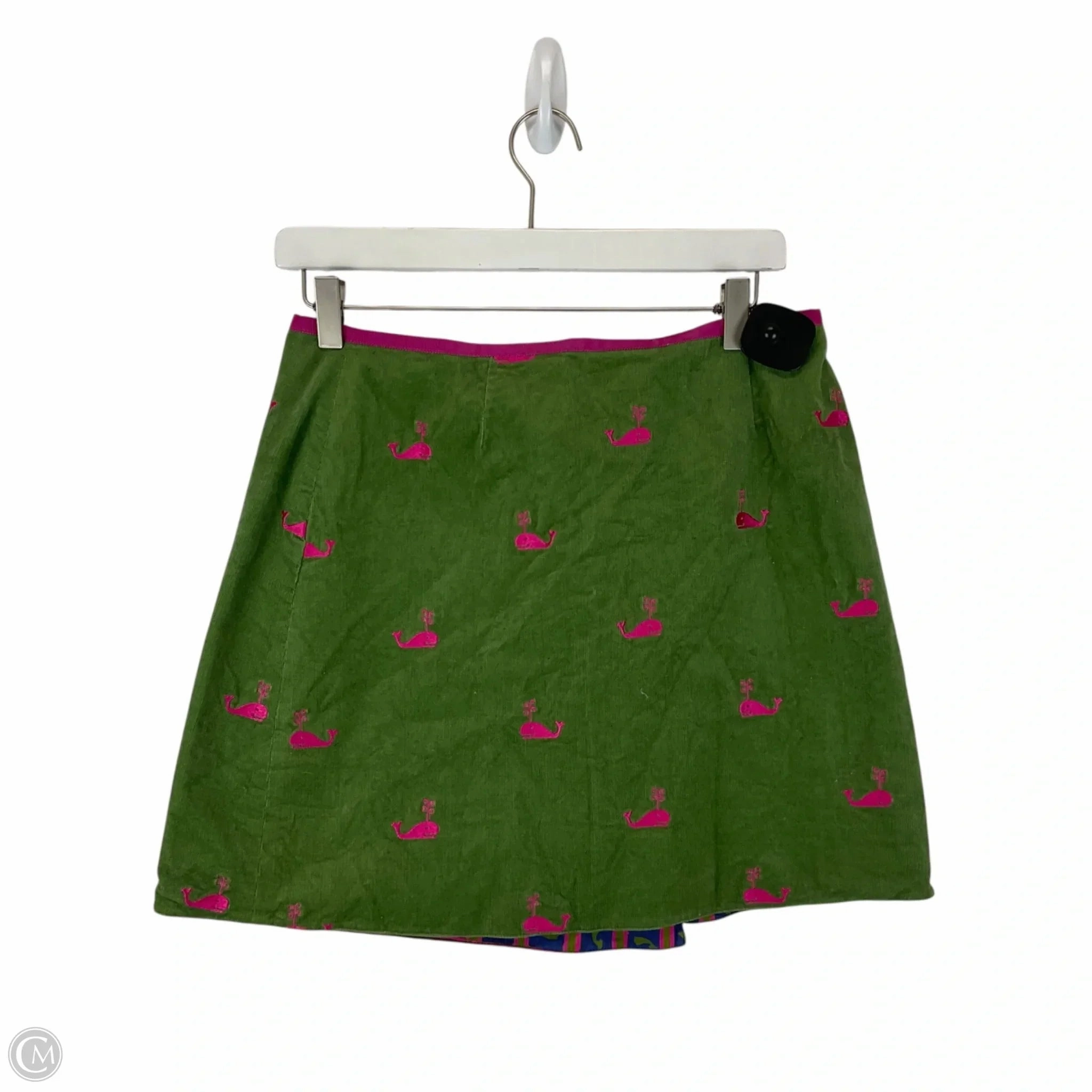 Skirt Designer By Lilly Pulitzer In Green & Pink, Size: 16 Maxi length