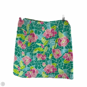 Skirt Designer By Lilly Pulitzer In Green, Size: 6 lace accents