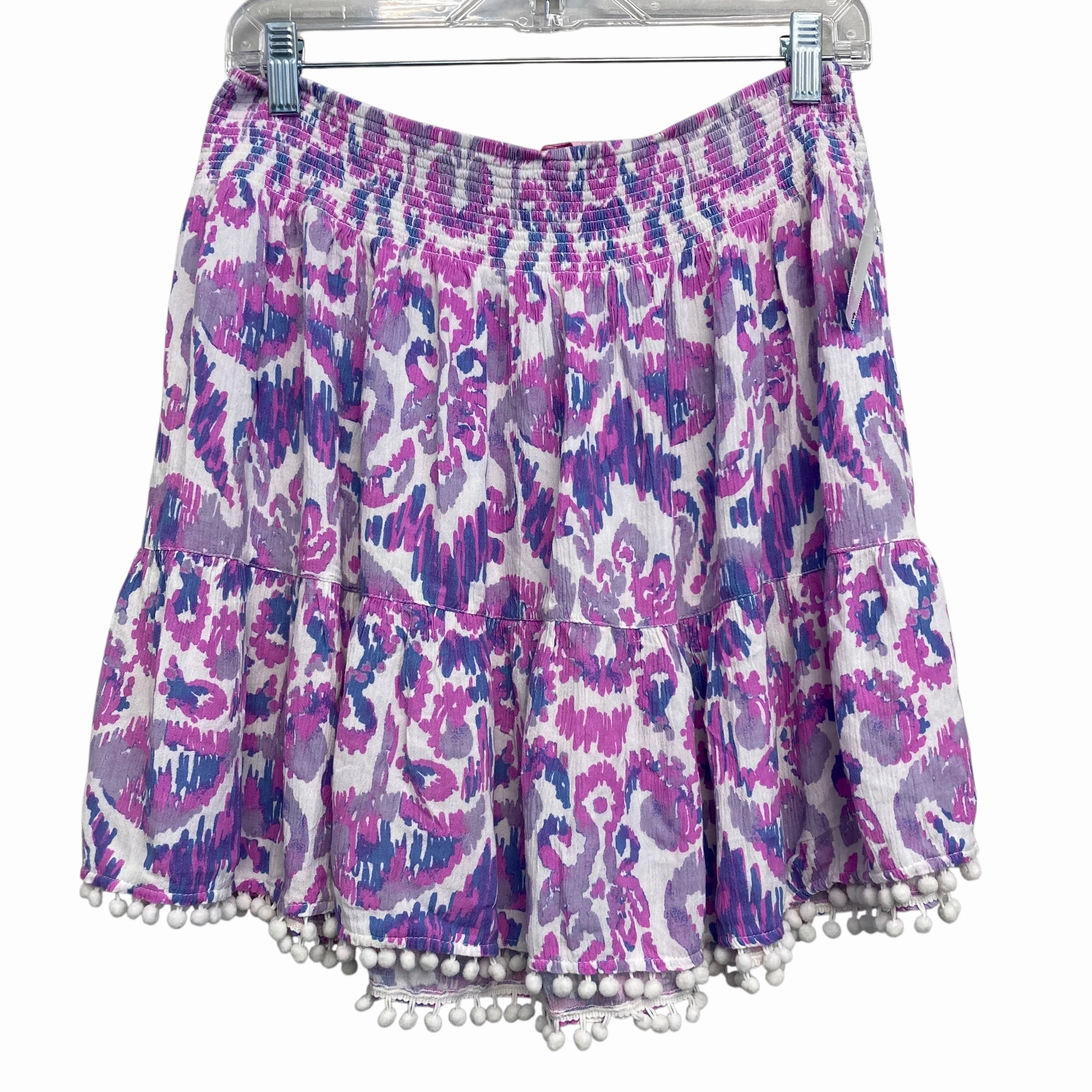 Skirt Designer By Lilly Pulitzer In Purple & White, Size:8 Simple Fashion