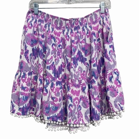 Skirt Designer By Lilly Pulitzer In Purple & White, Size:8 Simple Fashion