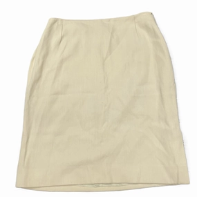 Flexible Material Skirt Designer By Max Mara In Tan, Size: 12