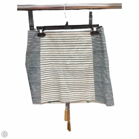 Soft Touch Skirt Designer By Tory Burch In Blue & White, Size: 2