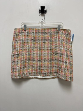 Skirt Designer By Trina Turk In Orange & Yellow, Size: 14 Stylish Finish