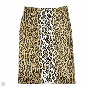 Skirt Luxury Designer By Moschino In Animal Print, Size: 8 Emerging Designer