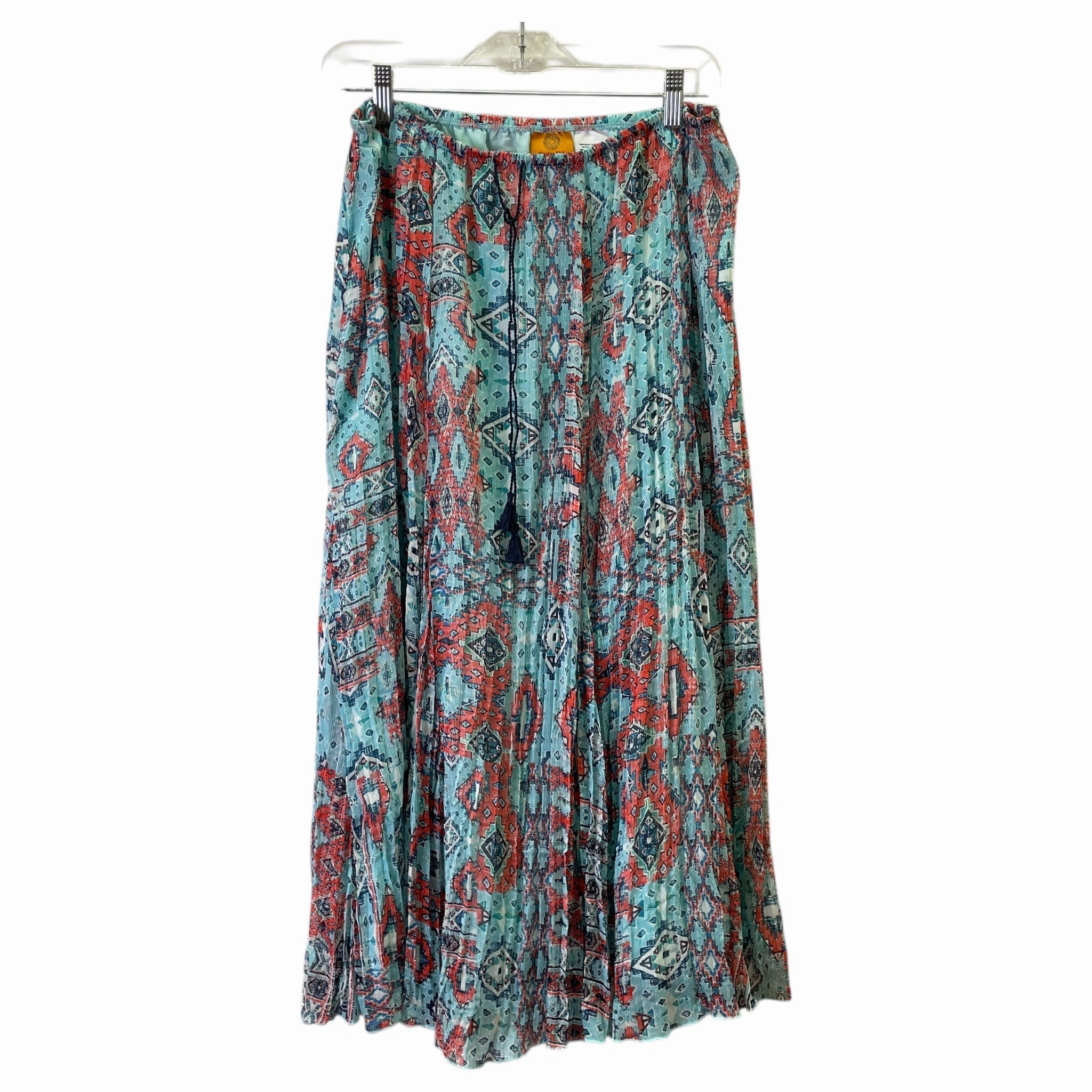 Skirt Maxi By Ruby Red Designer In Blue, Size:10 Opaque Lining