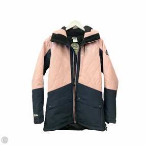 Noise Reduced Fasteners Coat Parka By Clothes Mentor In Blue & Pink, Size: L
