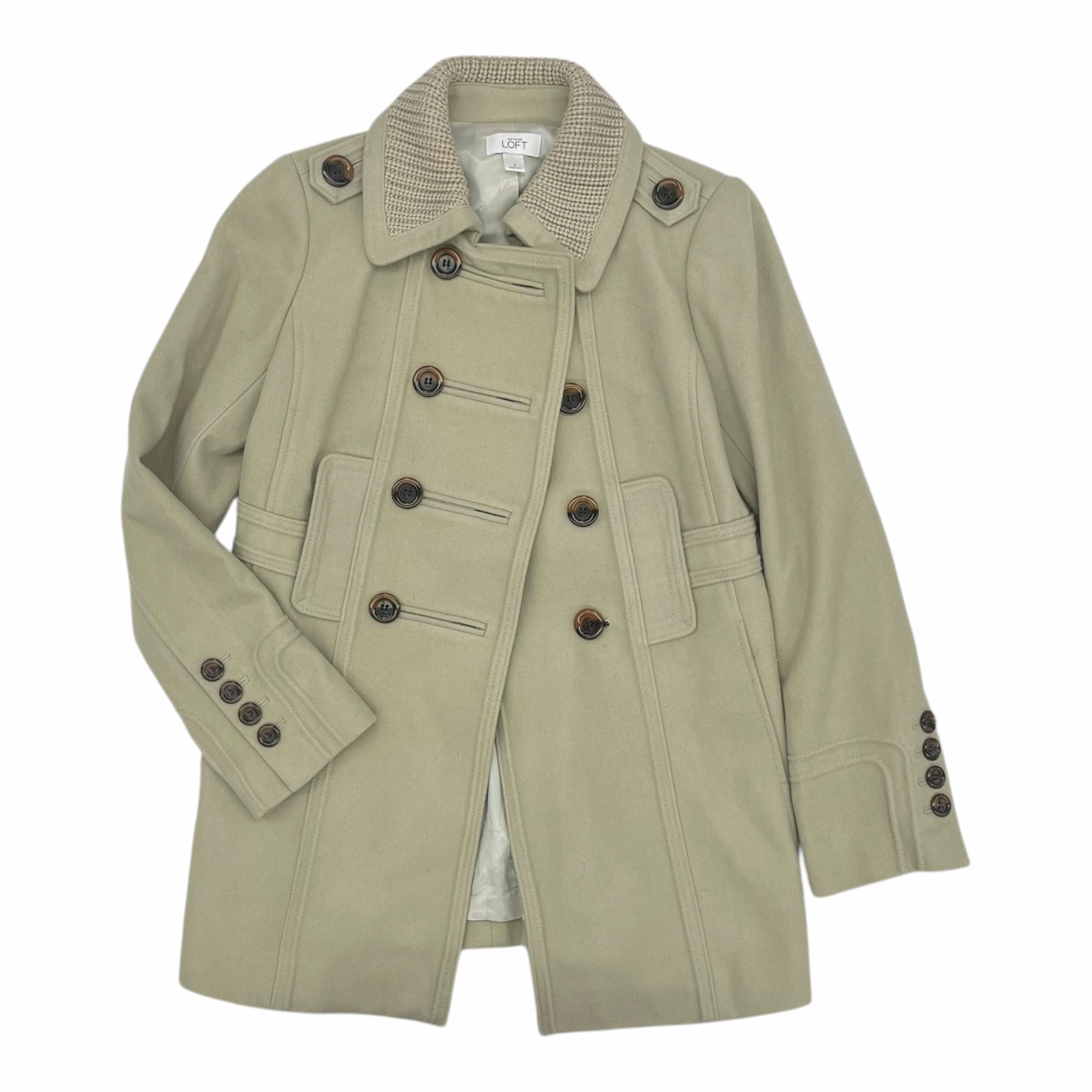 Coat Peacoat By Ann Taylor In Tan, Size:Xs Rugged Daily Style