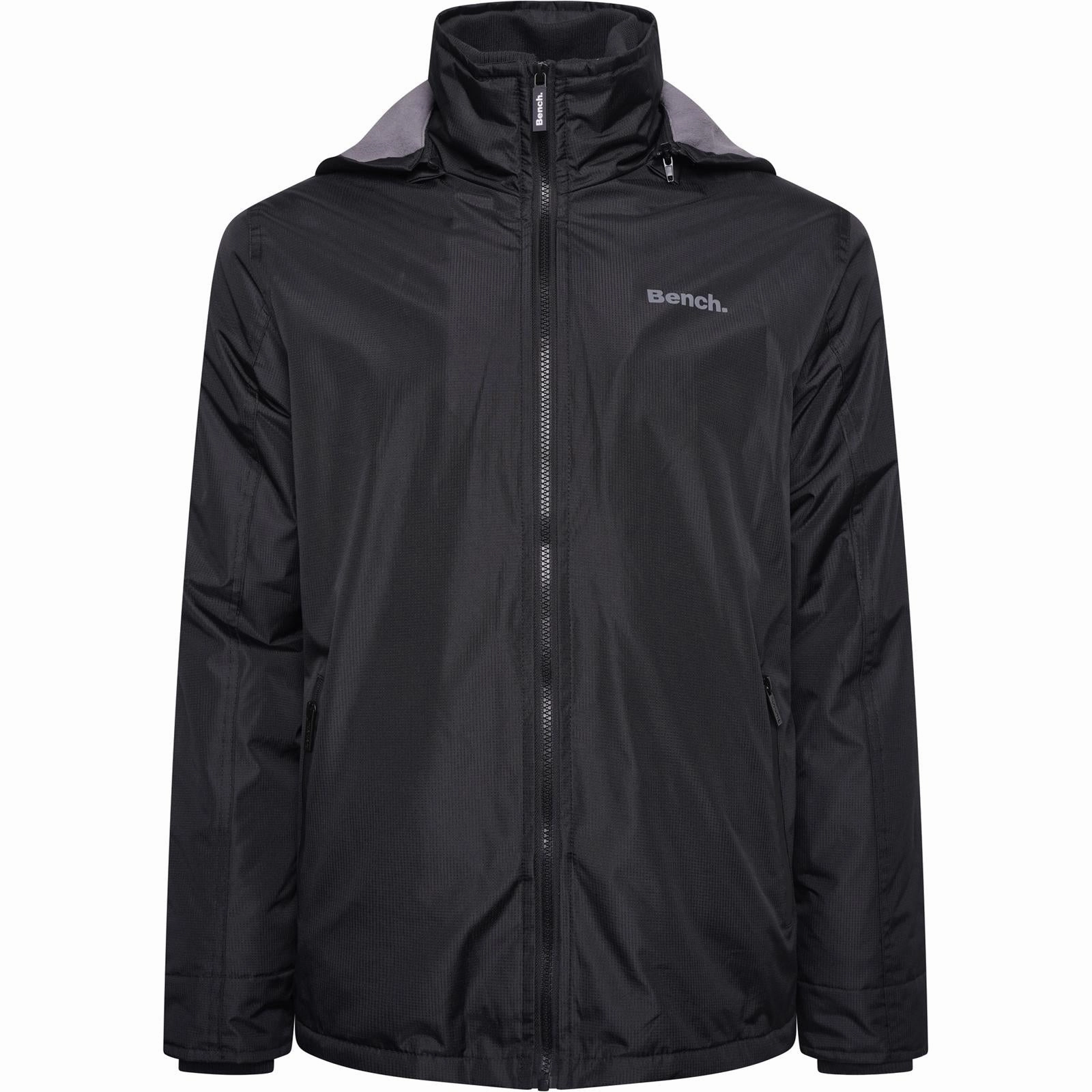 Bench Mens Hawn Ripstop Double Zip Fleece Jacket Anti Static Finish