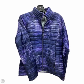 Moisture Managing Liner Coat Puffer & Quilted By Tek Gear In Blue & Purple, Size: S