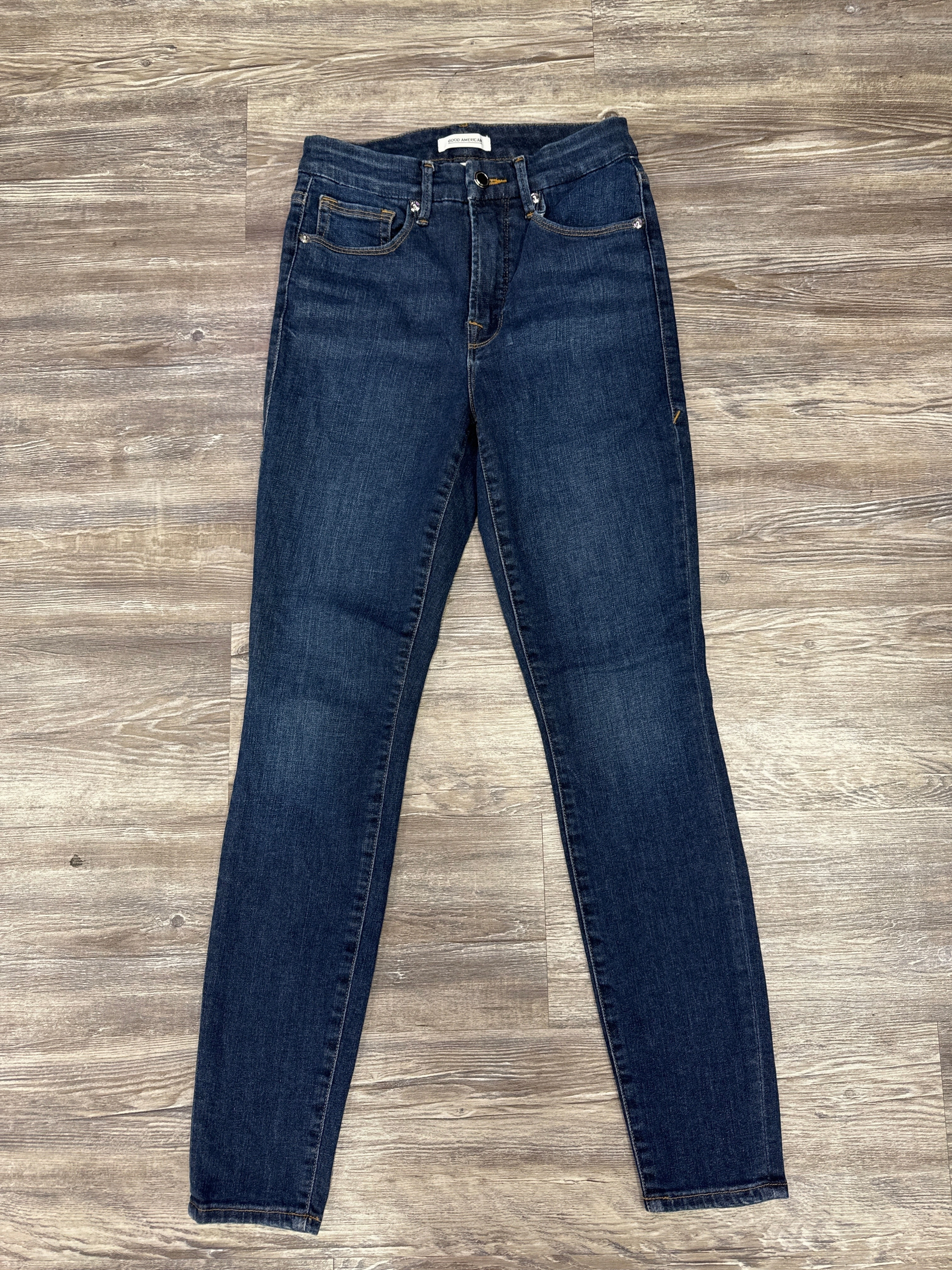 Jeans Designer By Good American In Blue Denim, Size: 4 Clean Base