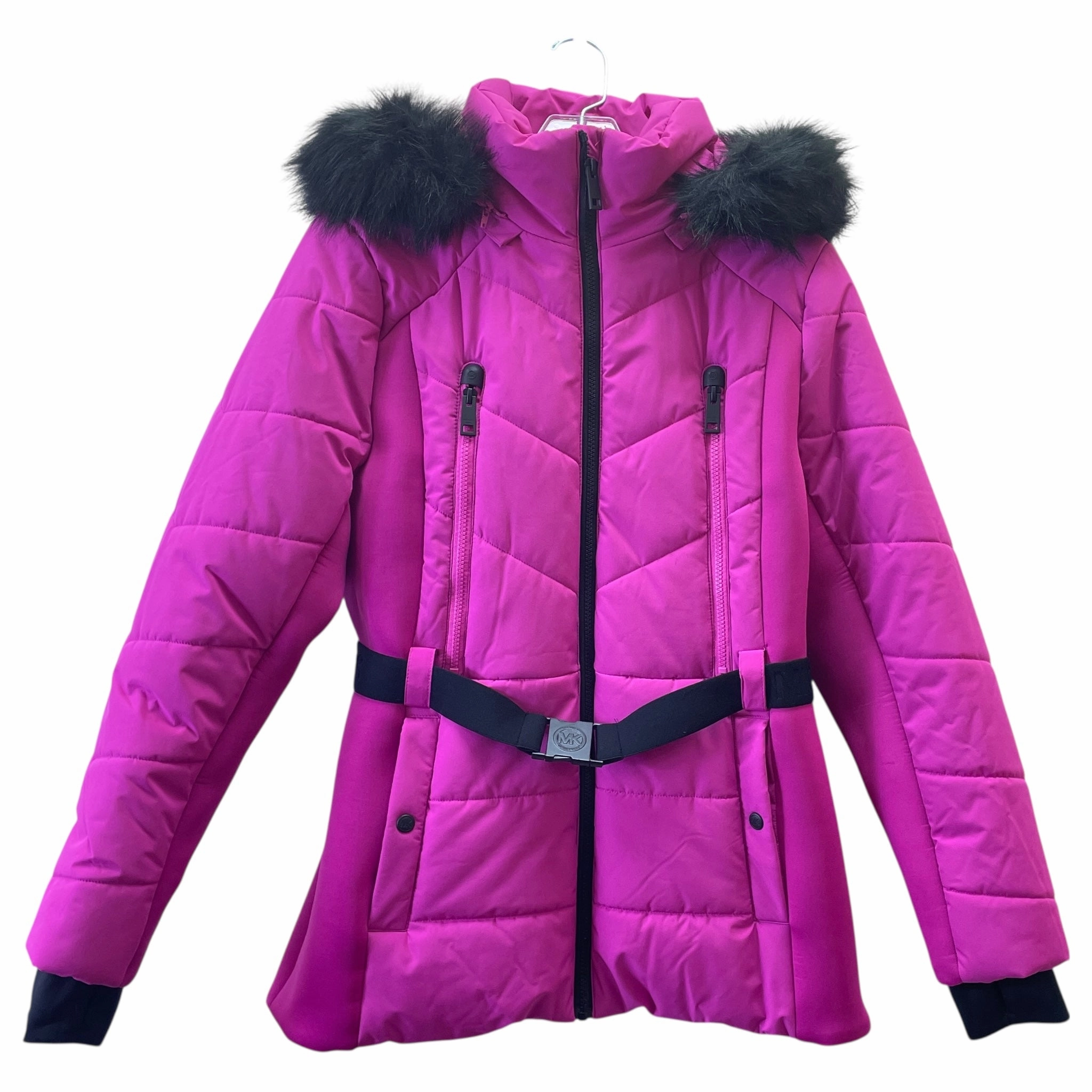 Coat Puffer & Quilted By Michael By Michael Kors In Pink, Size:L Layer Friendly Shape