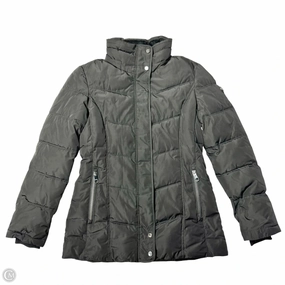 Heat Sealed Edges Coat Puffer & Quilted By Calvin Klein In Black, Size: Xs