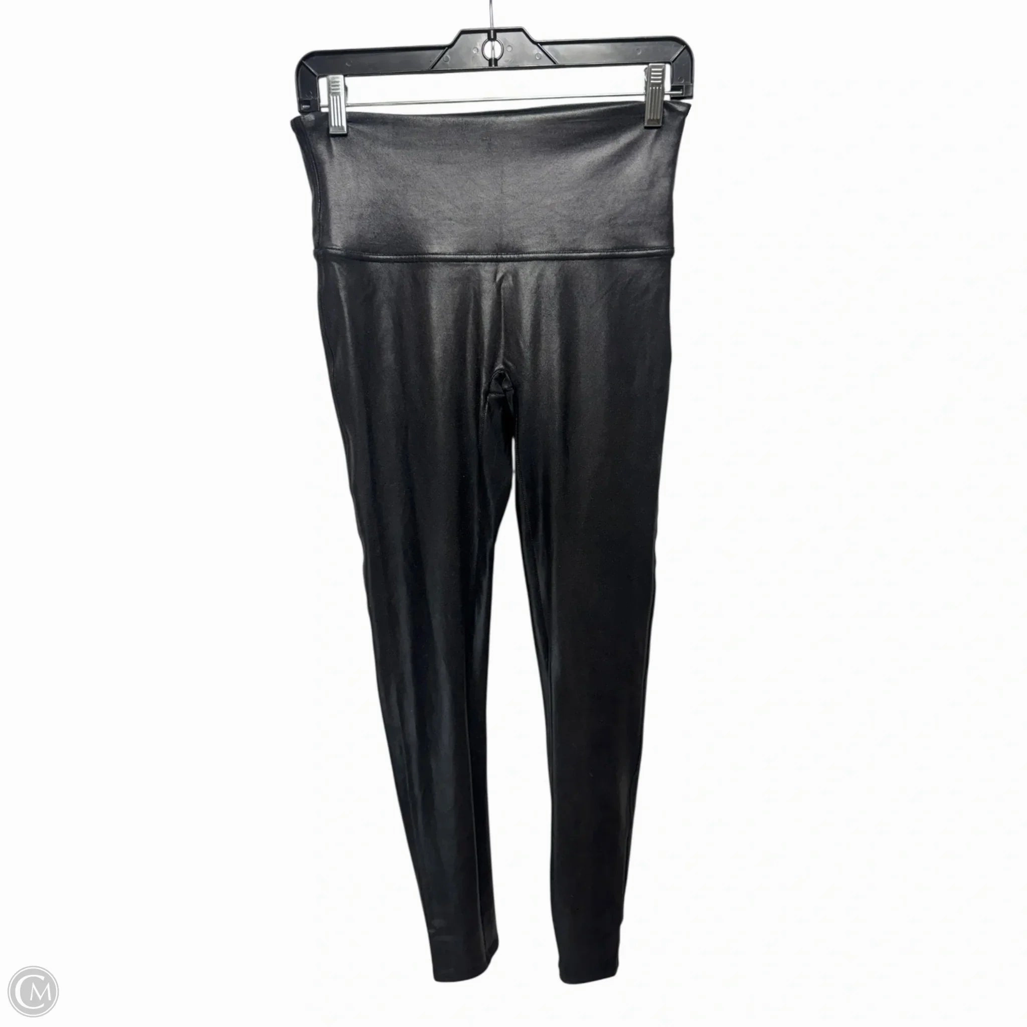 Metallic Pants Leggings By Spanx In Black, Size: L Soft Stretch