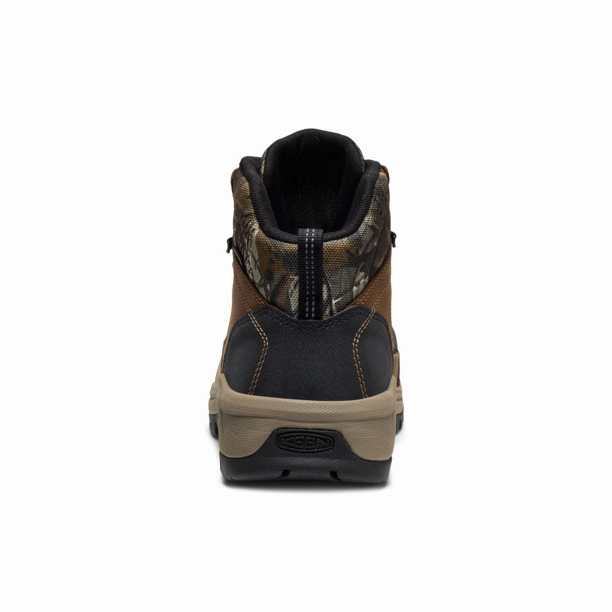Side zipper Men's Skokie Waterproof Work Boot (Carbon Toe)  |  Camo/Black