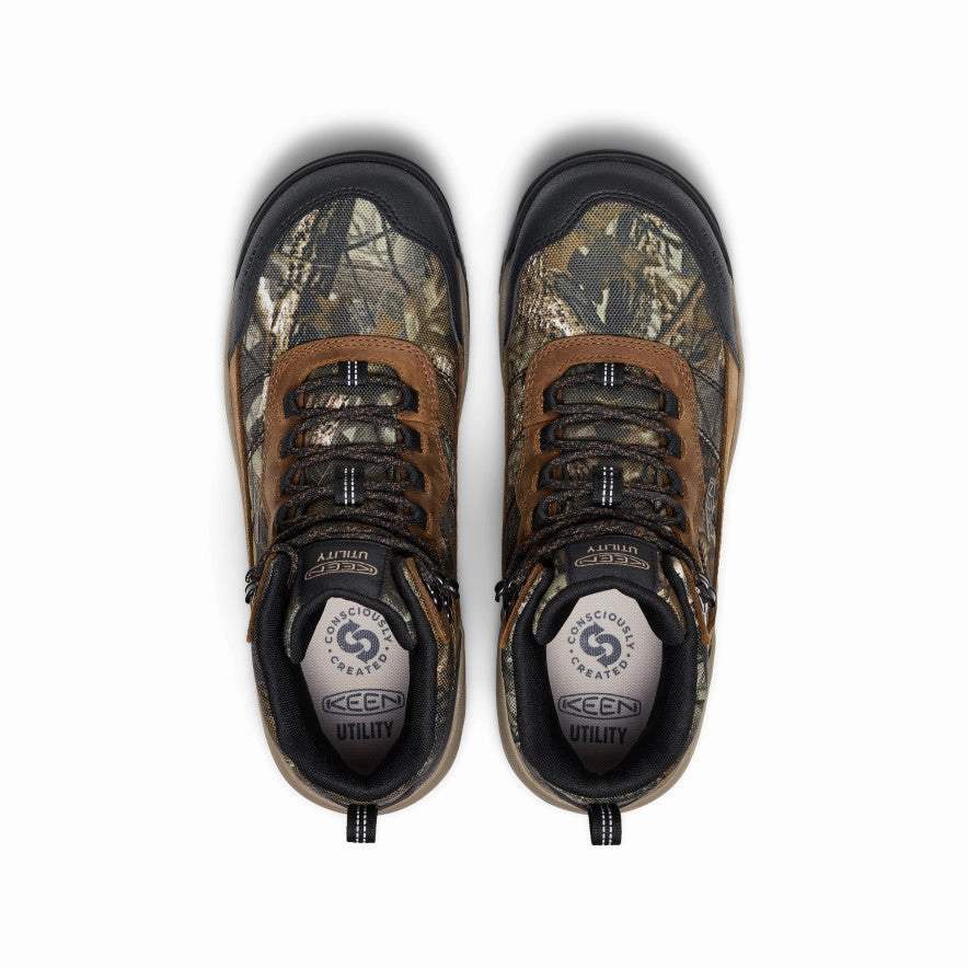 synthetic material Men's Skokie Waterproof Work Boot (Carbon Toe)  |  Camo/Black