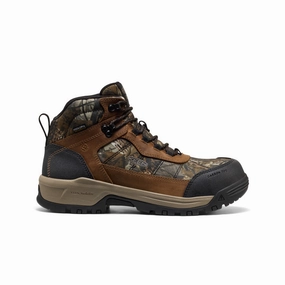 Men's Skokie Waterproof Work Boot (Carbon Toe)  |  Camo/Black Bold Heel Comfortable backstay