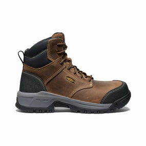 Fitness Enthusiast Mud Resistant Active Nomad Women's Evanston 6" ESD Boot (Carbon Toe)  |  Bison/Black