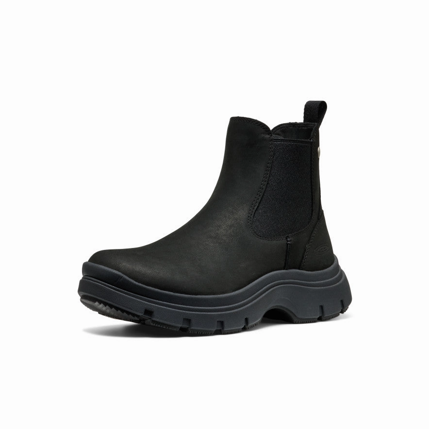Neutral palette Open Toe Women's Kosa Chelsea Boot  |  Black/Black