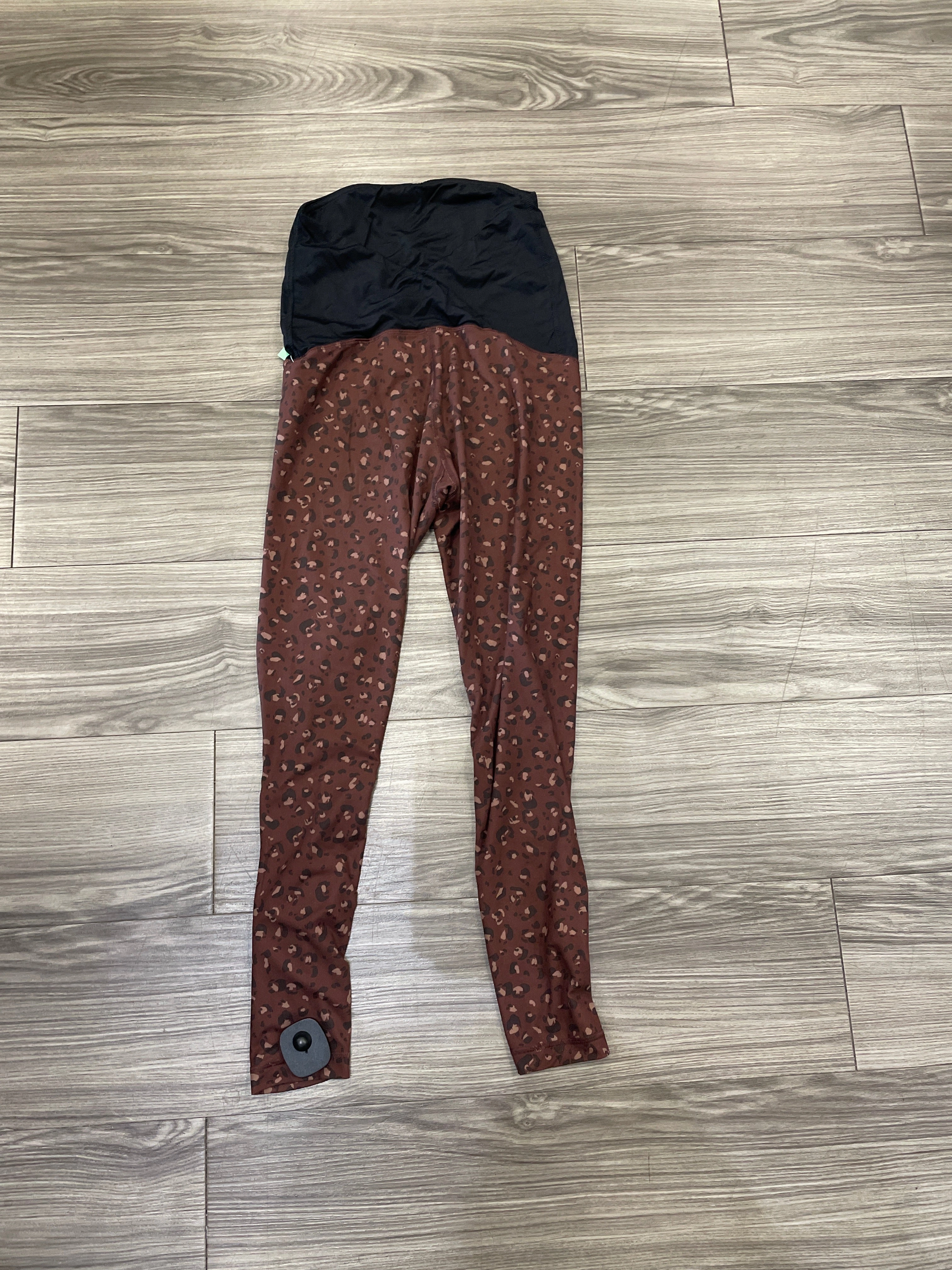 Multipurpose Design Smooth Fabric Maternity Athletic Leggings By Isabel Maternity, Size: Xs