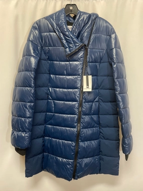 Coat Puffer & Quilted By Nine West In Blue, Size: M Ultra Compact Packing Design