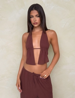 LAINEY TOP - CHOCOLATE Professional Comfort