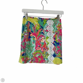 Sheer Overlay Skirt Designer By Lilly Pulitzer In Multi-colored, Size: 2