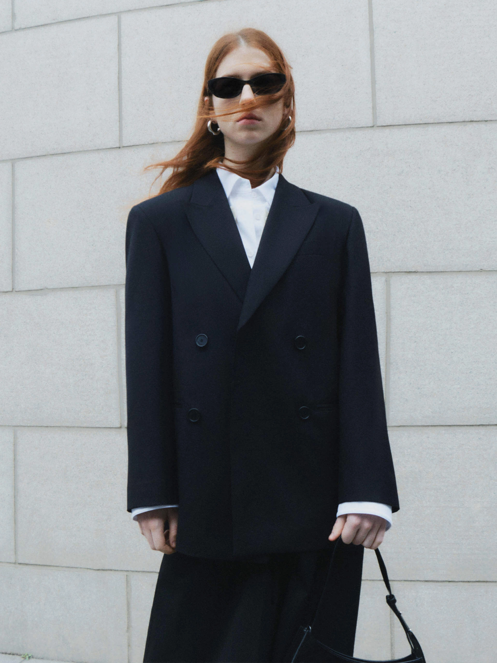 Back Cutout Tie Blazer Wrinkle Resistant