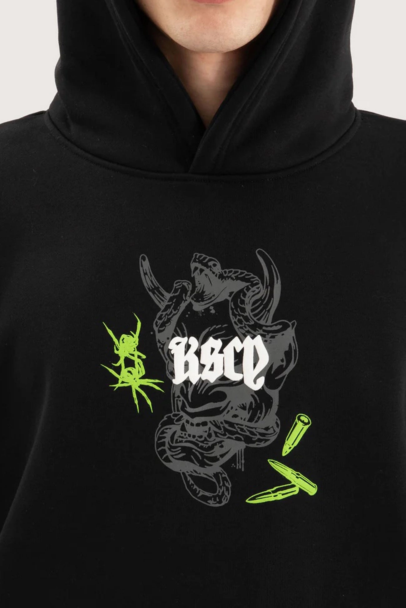 Tear Resistant Fabric Dry Fast Wither Oversized Hoodie Jet Black