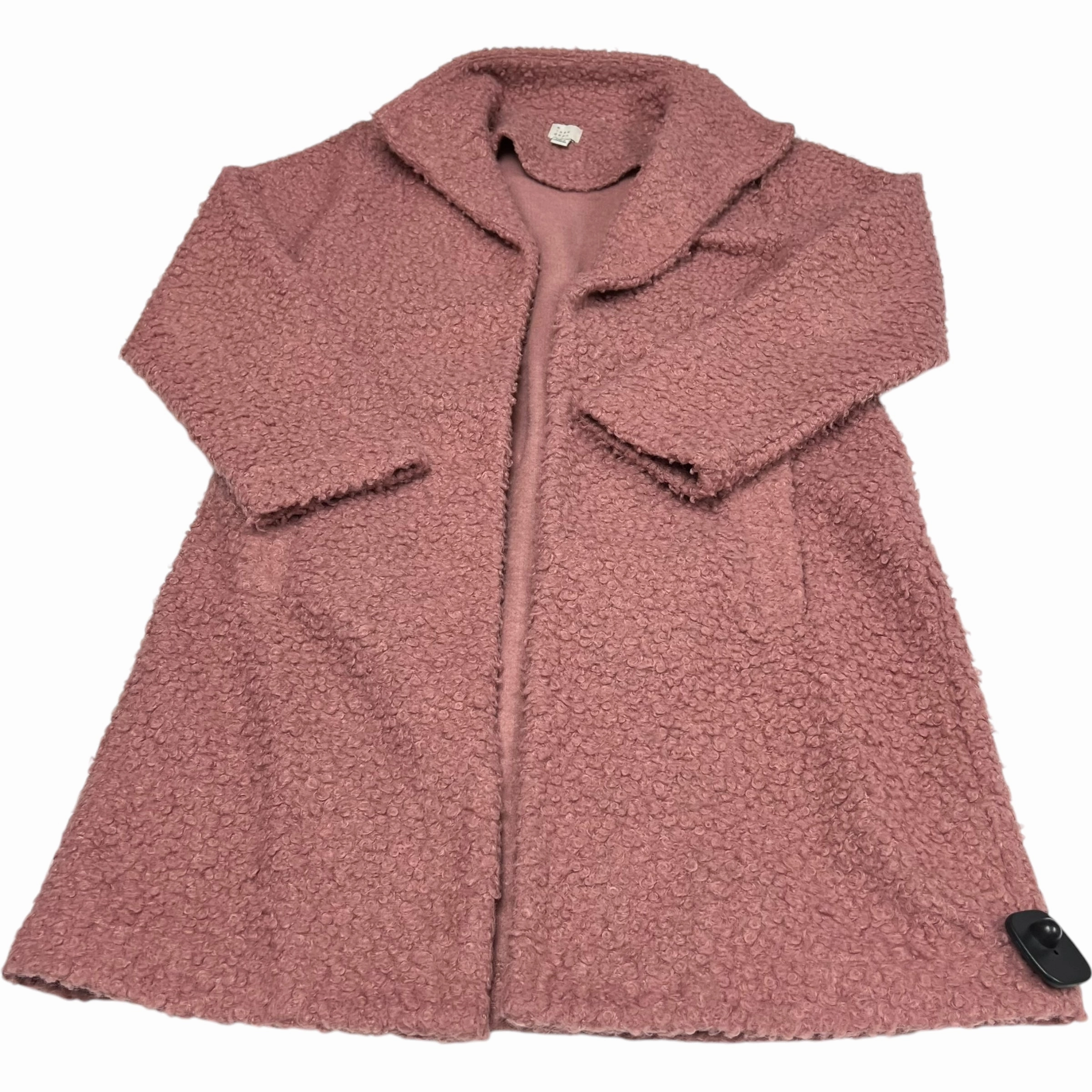Coat Faux Fur & Sherpa By A New Day In Pink, Size: S Pastel Shade Fur Trim