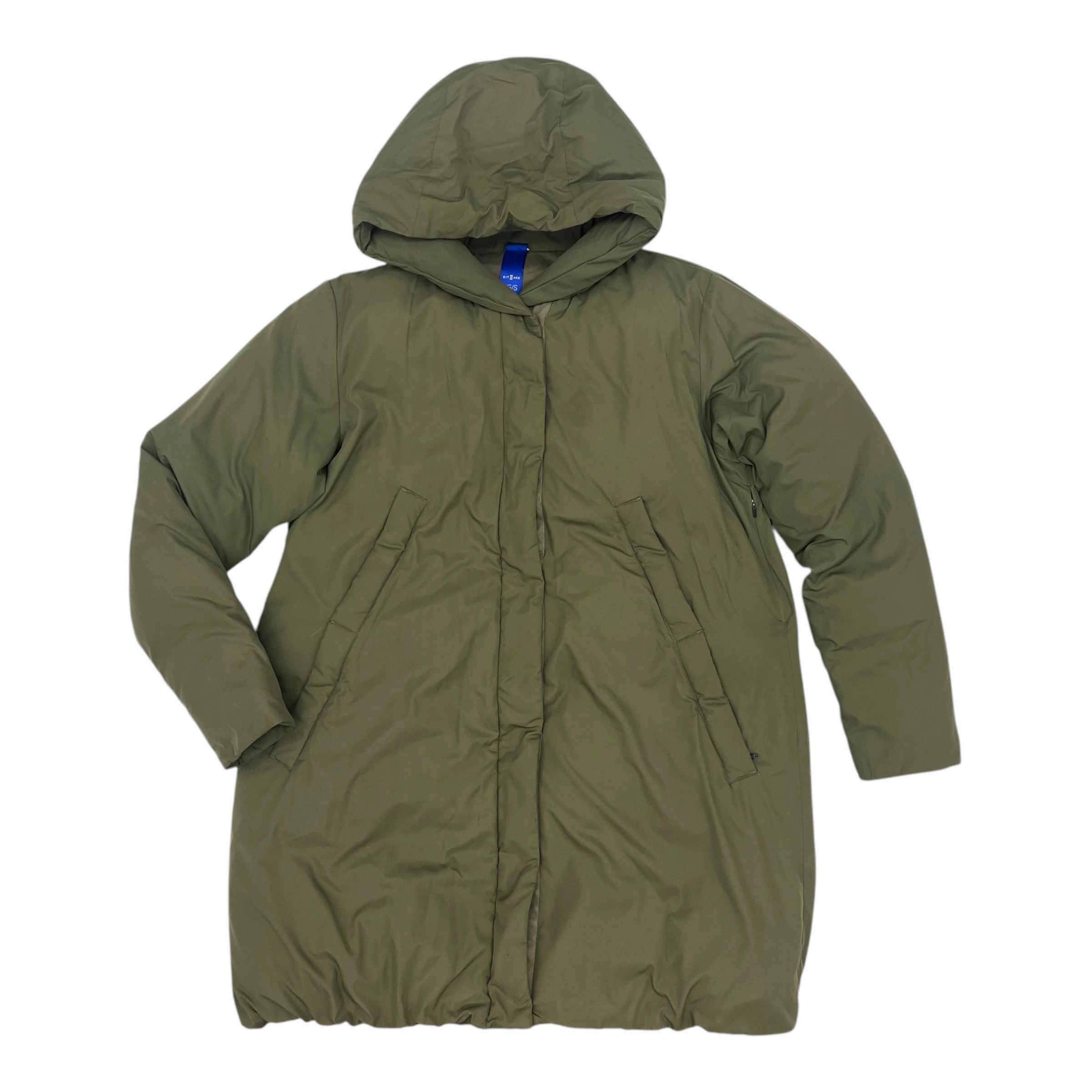 Travel Light Fit Weatherproof Zipper Coat Puffer & Quilted By Clothes Mentor In Green, Size:Xs