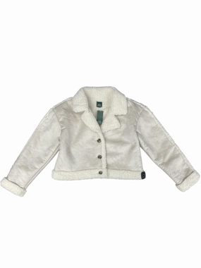 Coat Faux Fur & Sherpa By Wild Fable In Cream, Size: Xl Reinforced Seam Construction
