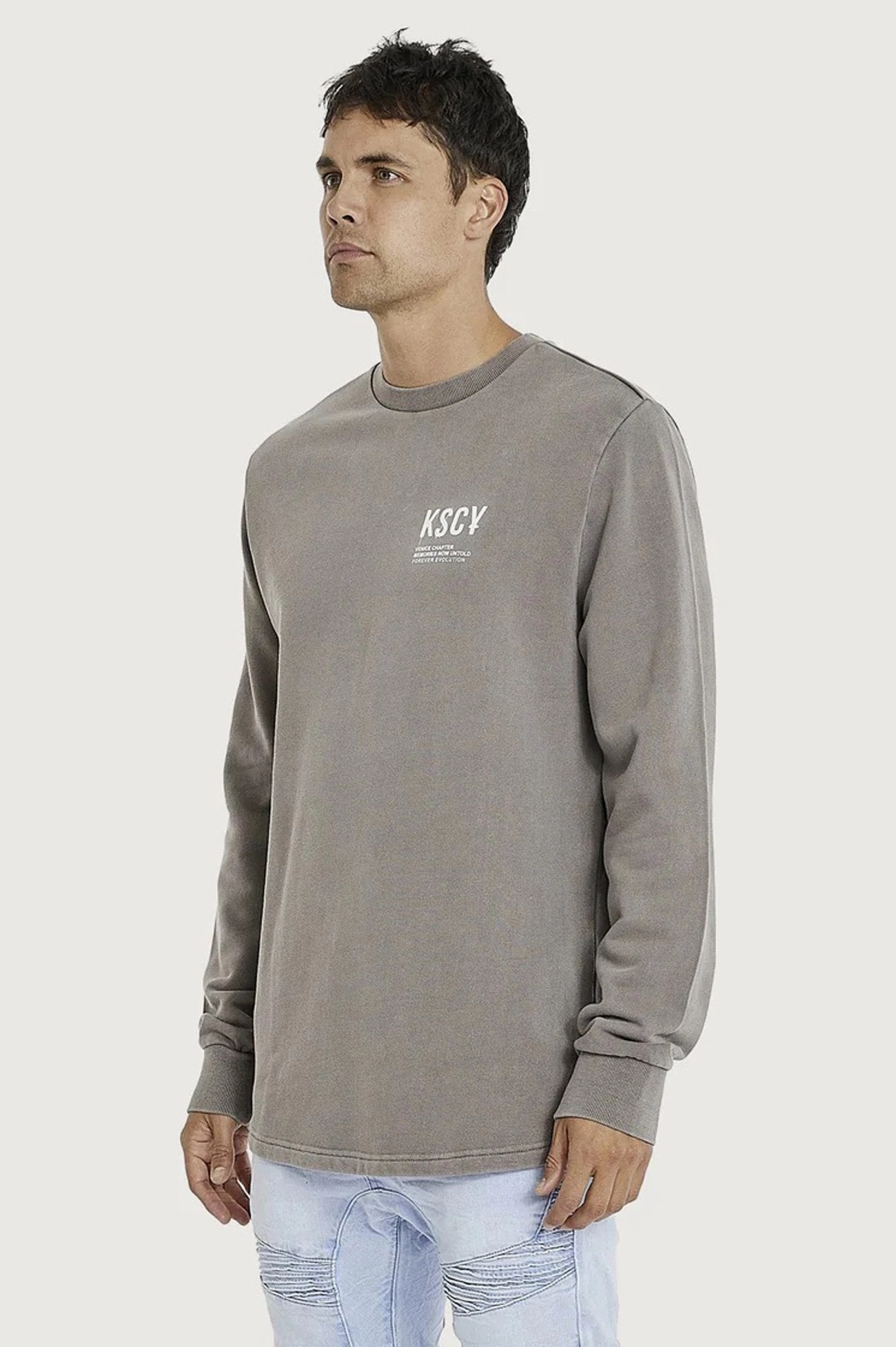 Theory Sweater Pigment Iron Non Bulky Insulation