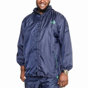 D555 Mens Zac Big & Tall Packaway Waterproof Rain Jacket Structured Casual Fit High Performance Blend