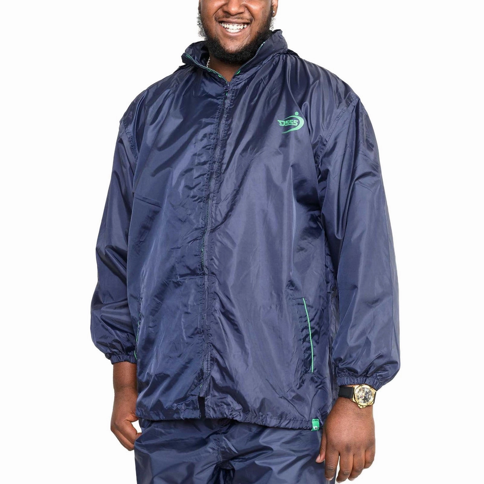 City Style D555 Mens Zac Big & Tall Packaway Waterproof Rain Jacket
