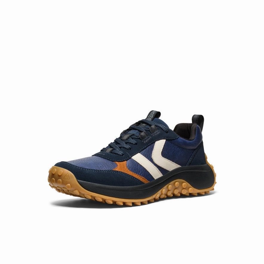 Link Walk Women's KS86 Leather Sneaker  |  Sky Captain/Birch