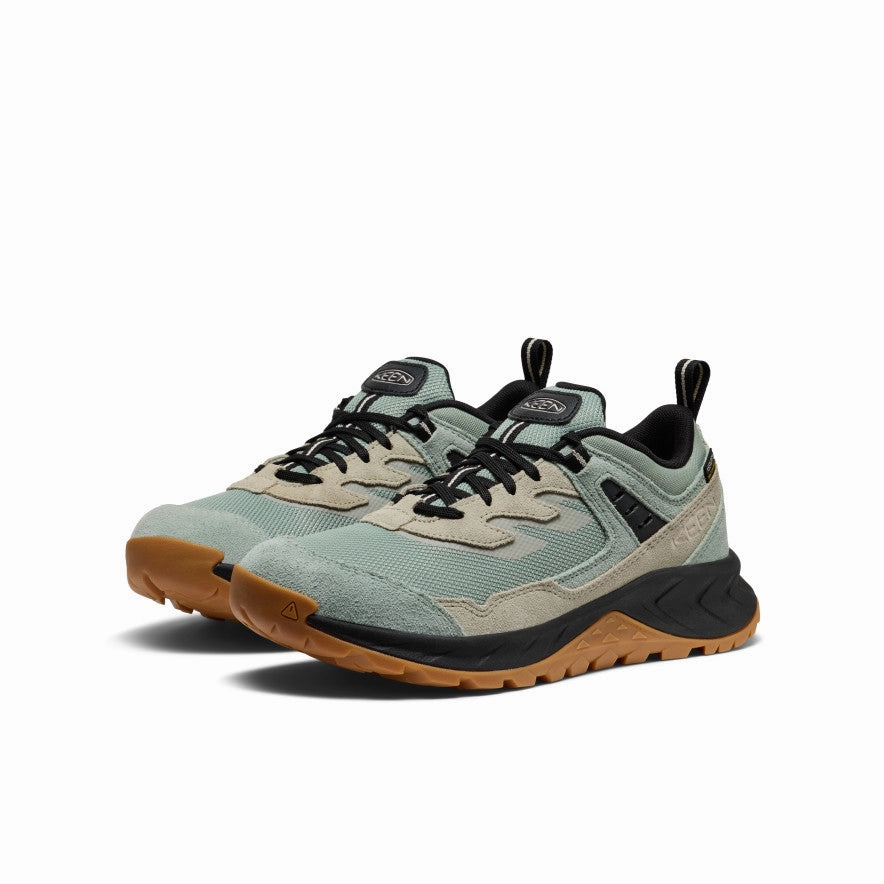 Women's Hightrail Waterproof Hiking Shoe  |  Iceberg Green/Abbey Stone Relax time Camp Step