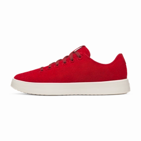 Men's Wool Cruiser - Poppy Red (Natural White Sole) Flexible sole construction Shock Use