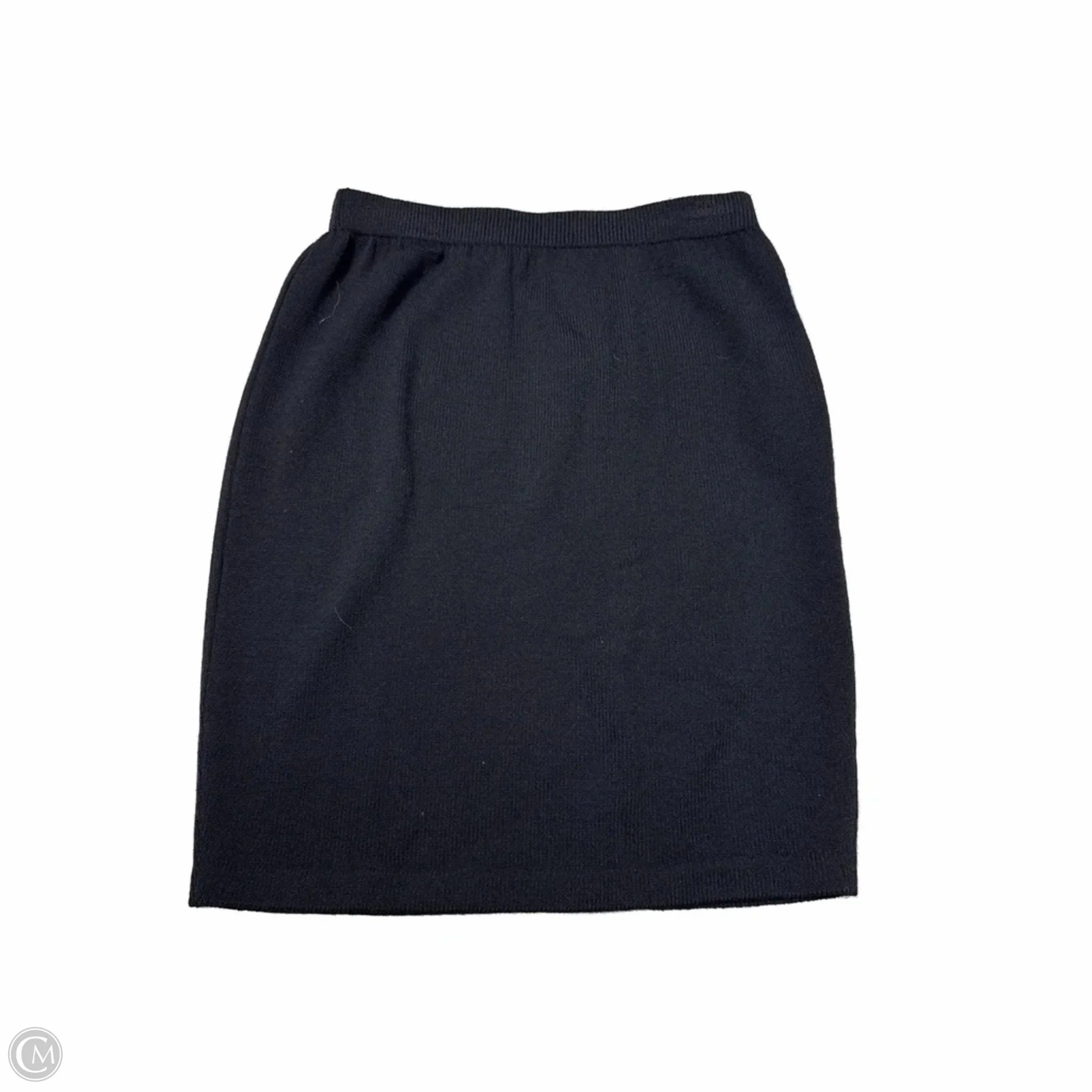 High Shine Skirt Luxury Designer By St John Collection In Black, Size: 6
