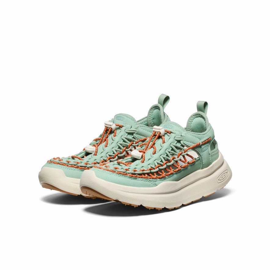 Low profile style Shock Absorption Layer Women's UNEEK WK Sneaker  |  Granite Green/Birch